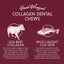 Beef Collagen Dental Chew Wrapped With Cod Skin  4"