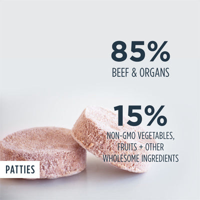 Instinct Raw Frozen Beef Patties Dog Food, 6-lb Bag