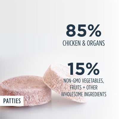 Instinct Raw Frozen Chicken Patties Dog Food, 6-lb Bag