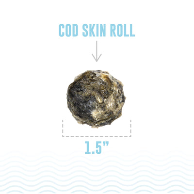 Cod Skin Rolls Dog Treats