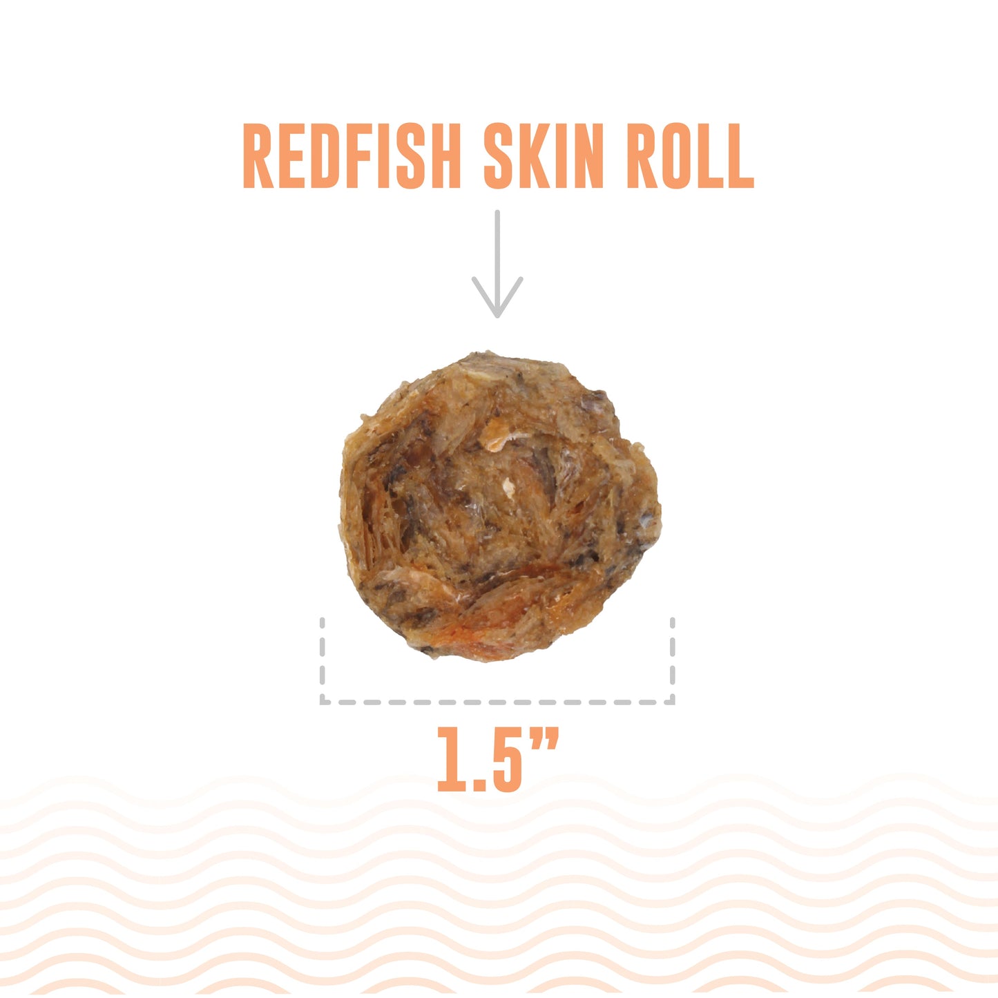 Redfish Skin Rolls Dog Treats