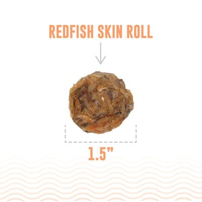 Redfish Skin Rolls Dog Treats
