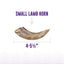 Small Lamb Horn with Marrow Dog Chew