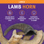 Lamb Horn Dog Chew Bundle – 2 Large Chews