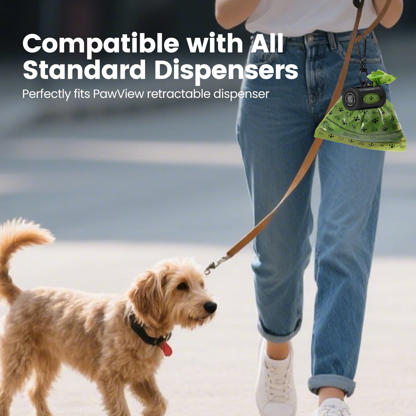 PawView Dog Poop Bags, Guaranteed Leak Proof and Extra Thick Poop Bag Rolls for Dogs, Lavender Scented, 120 Count, 270 Count, 315 Count