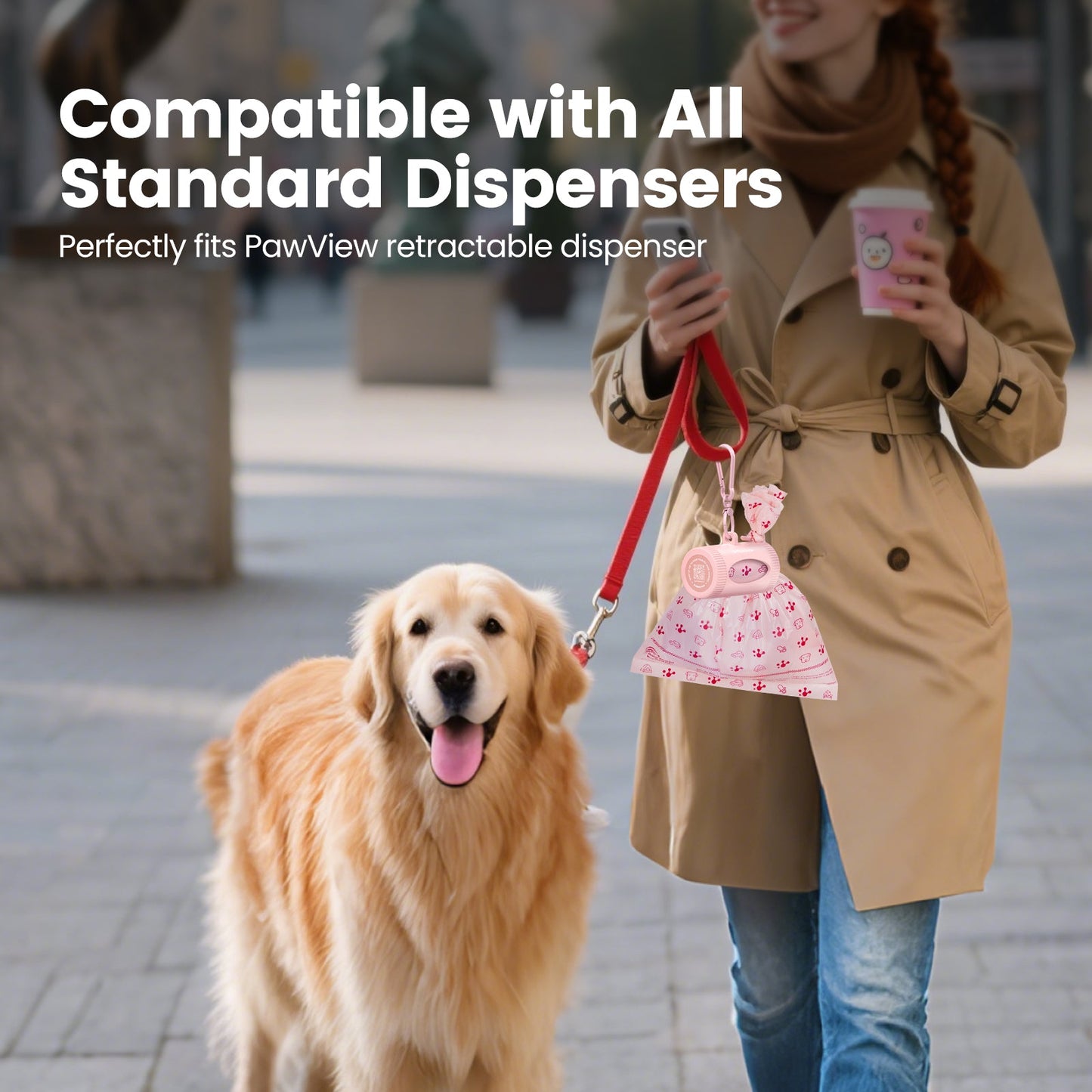 PawView Dog Poop Bags, Guaranteed Leak Proof and Extra Thick Poop Bag Rolls for Dogs, Lavender Scented, 120 Count