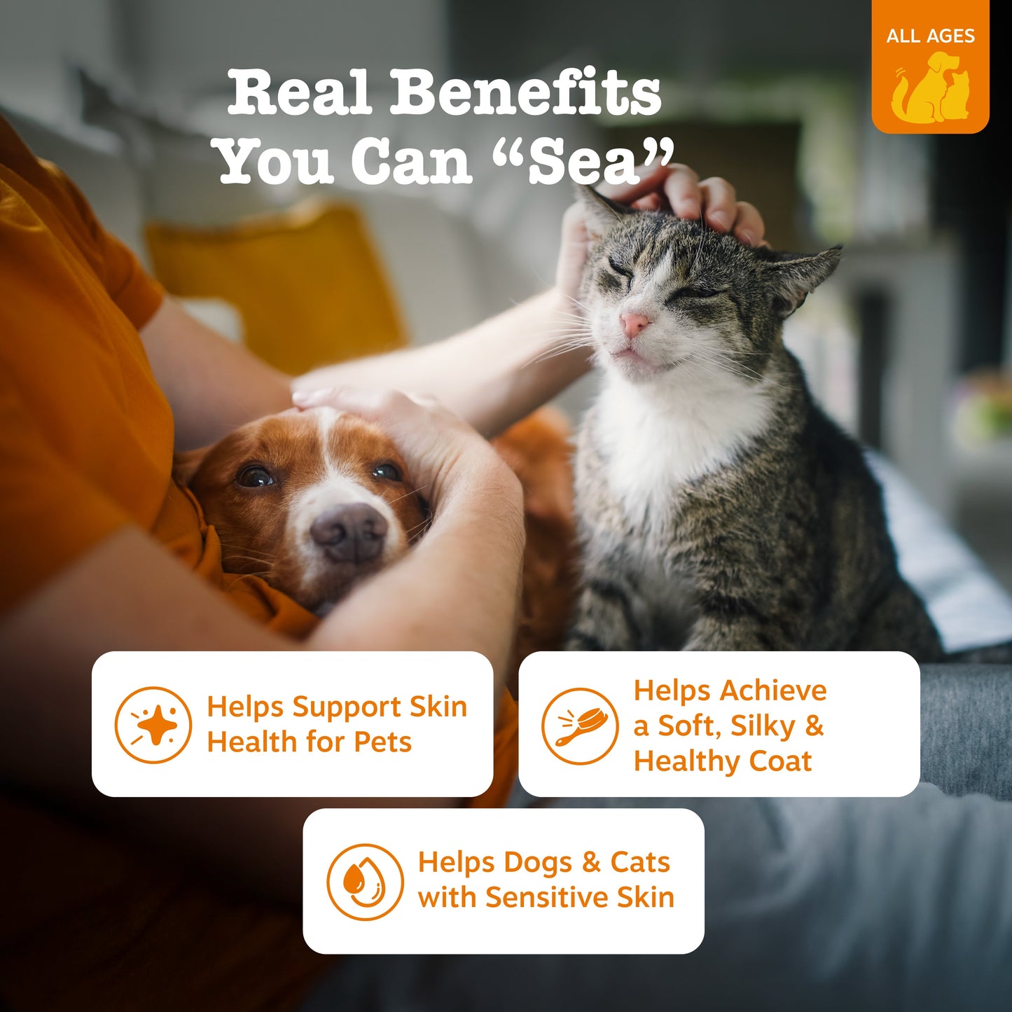 Wild Alaskan Omega-3 Blend Salmon Oil for Dogs & Cats