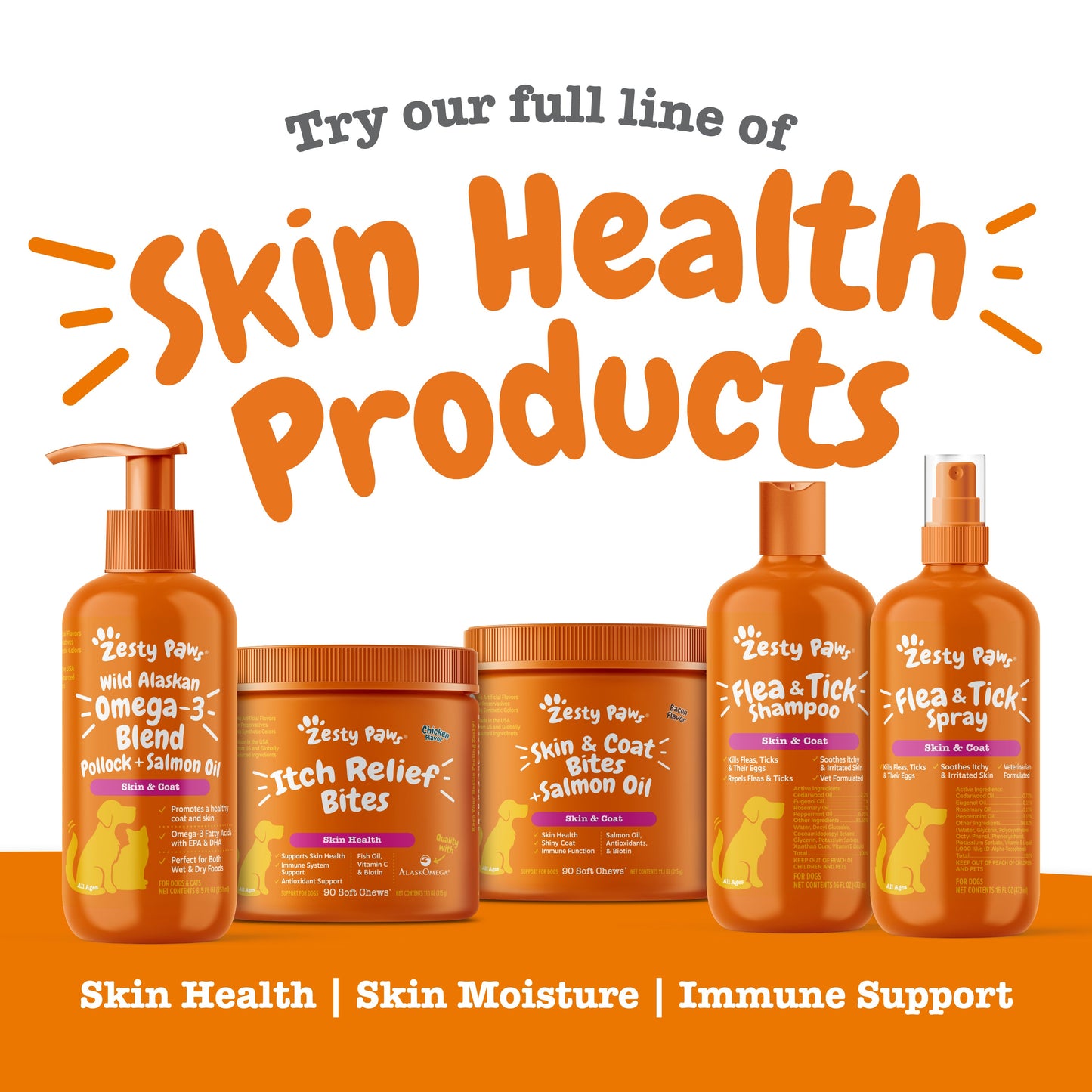 Wild Alaskan Omega-3 Blend Salmon Oil for Dogs & Cats