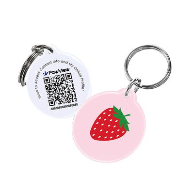PawView Anti-Loss Smart Pet ID Tag with QR Code TN102 Fruit Series