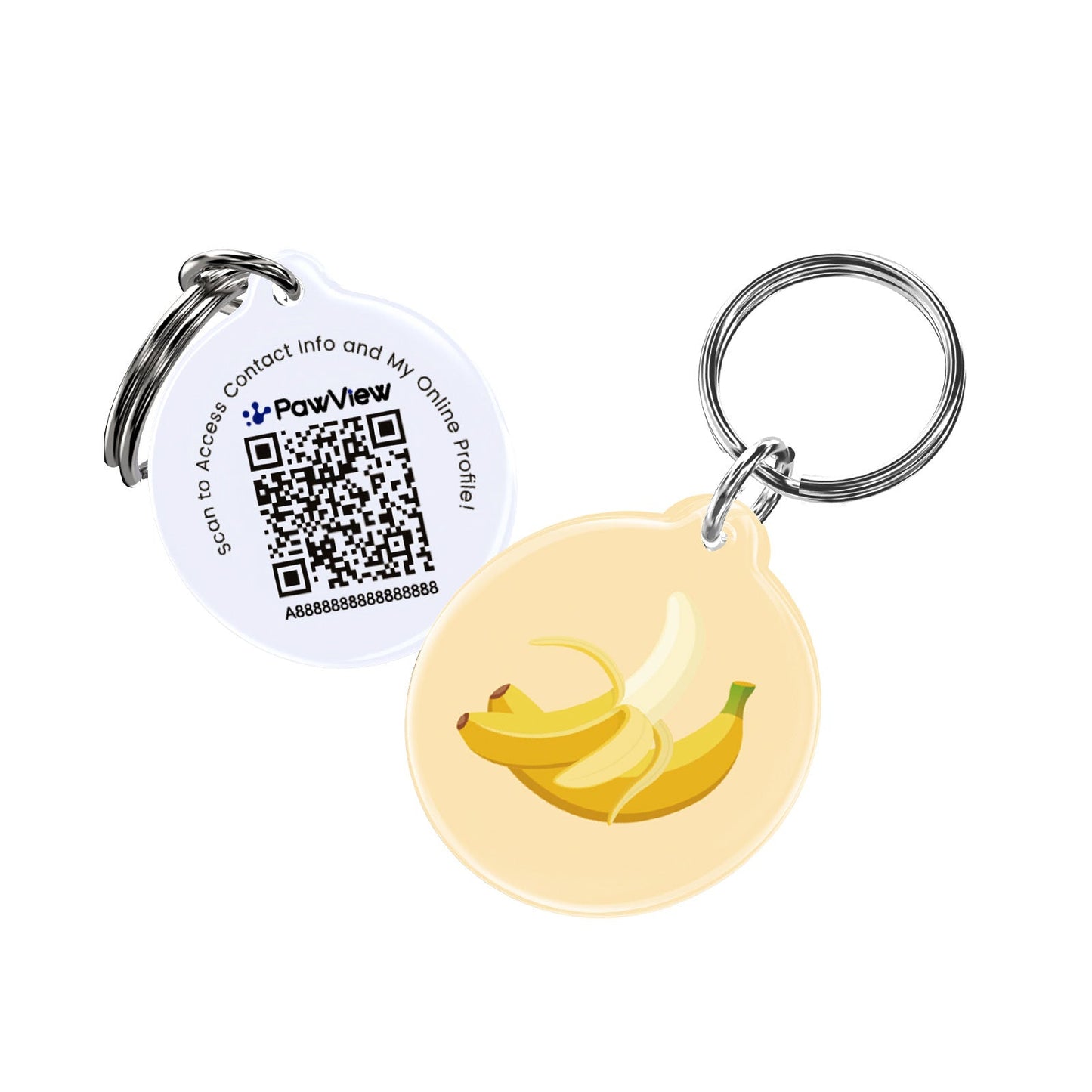 PawView Anti-Loss Smart Pet ID Tag with QR Code TN102 Fruit Series