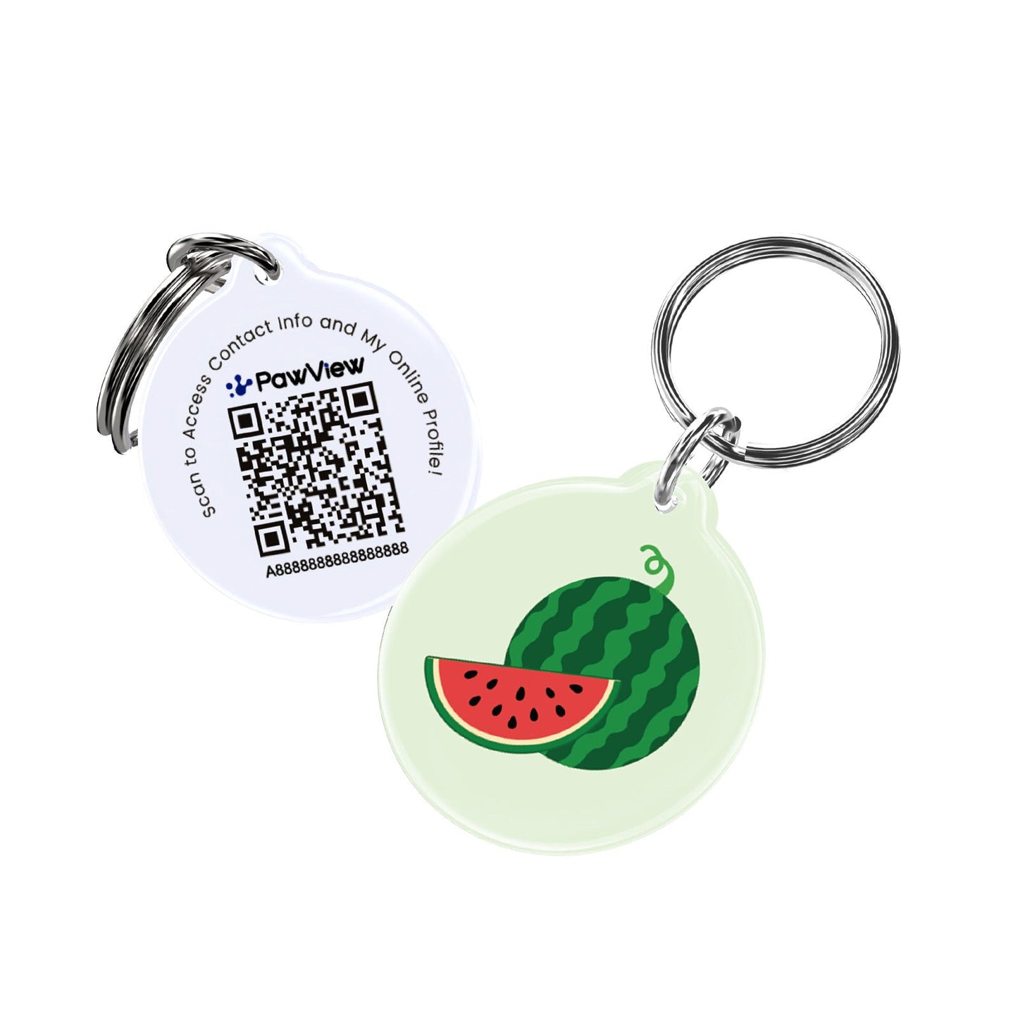 PawView Anti-Loss Smart Pet ID Tag with QR Code TN102 Fruit Series
