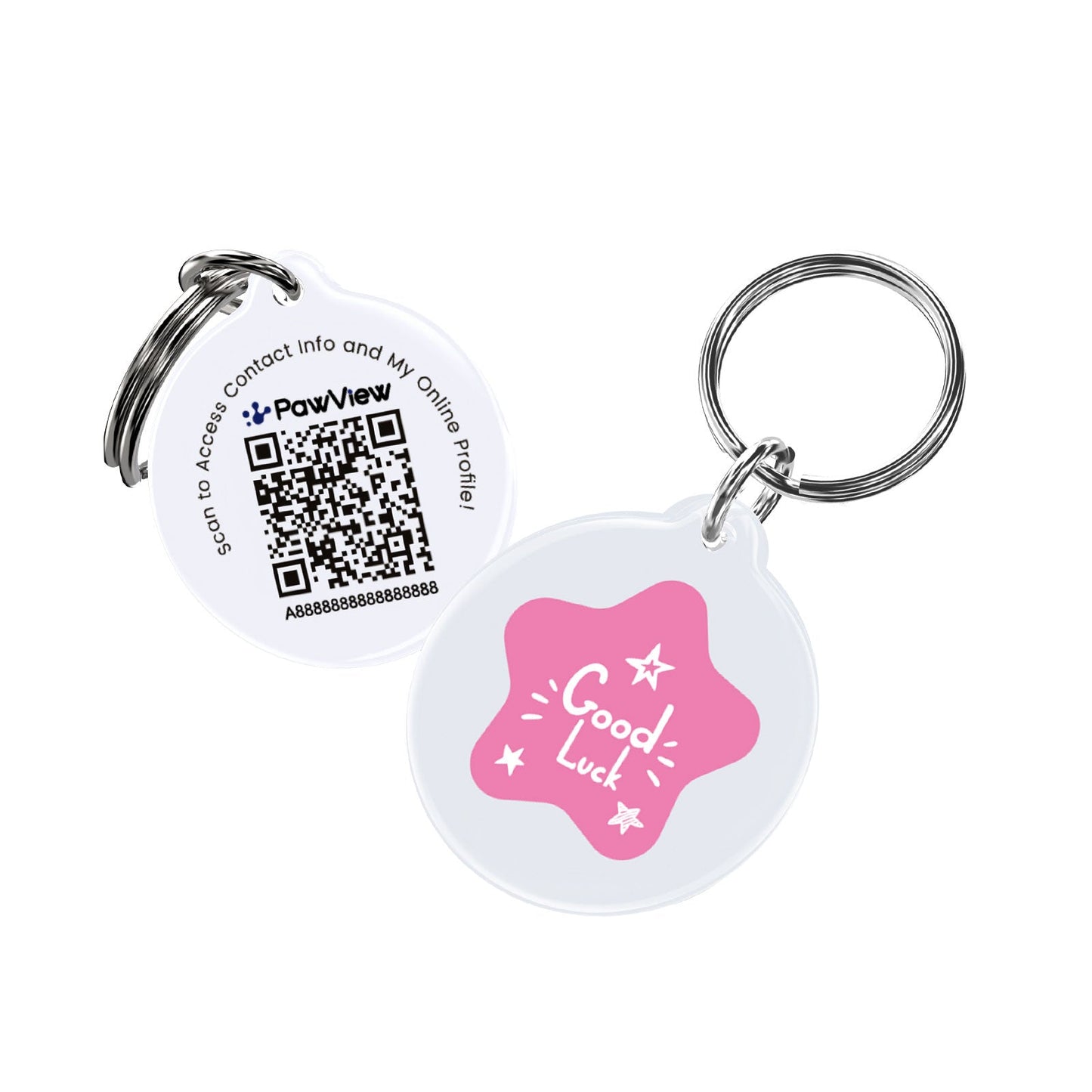 PawView Anti-Loss Smart Pet ID Tag with QR Code TN102 Lucky Series