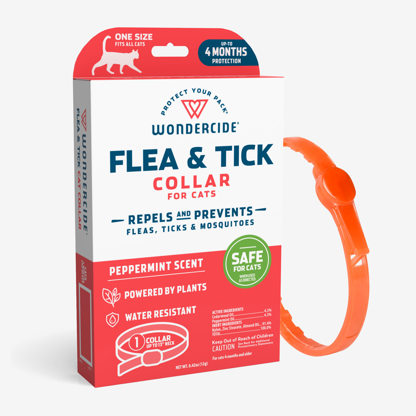 Wondercide Flea & Tick Collar for Dogs + Cats with Natural Essential Oils