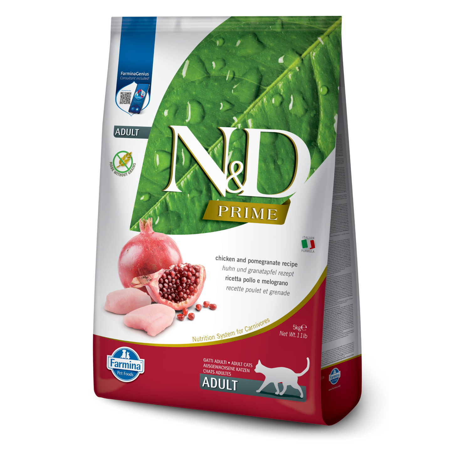 Farmina N&D Prime Grain Free Chicken & Pomegranate Dry Cat Food
