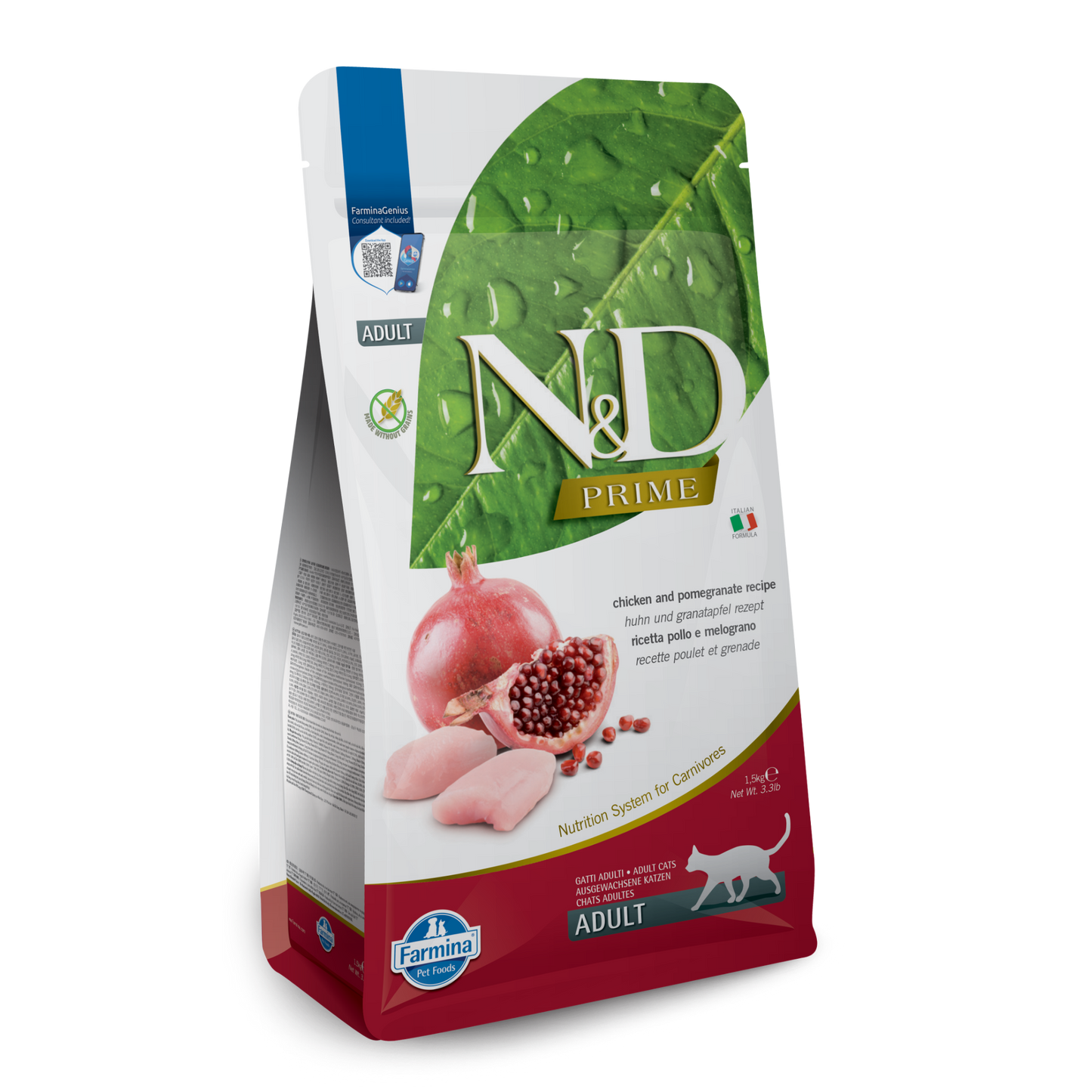 Farmina N&D Prime Grain Free Chicken & Pomegranate Dry Cat Food