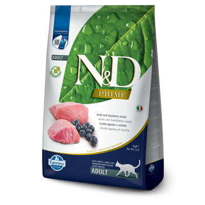 Farmina N&D Prime Grain Free Lamb & Blueberry Adult Dry Cat Food