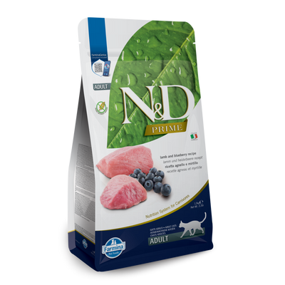 Farmina N&D Prime Grain Free Lamb & Blueberry Adult Dry Cat Food