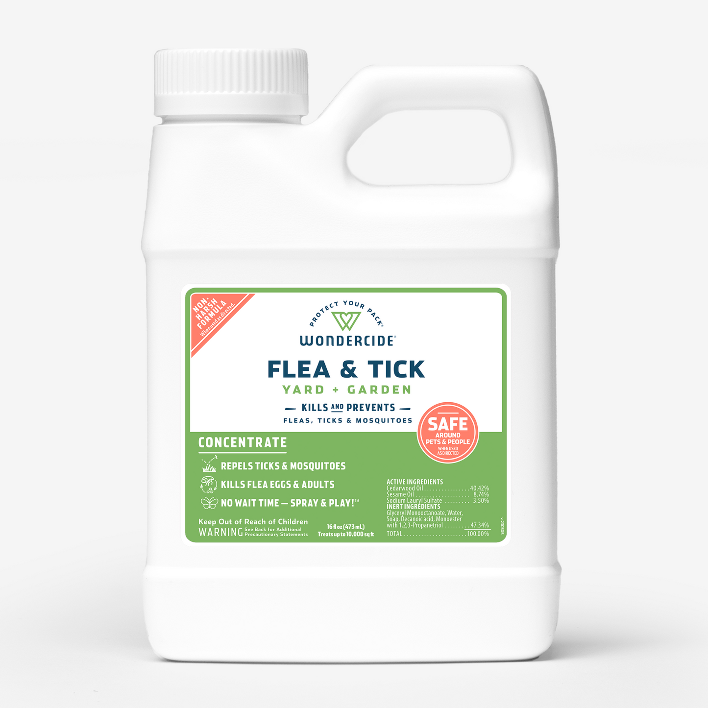 Wondercide Flea & Tick Concentrate for Yard + Garden with Natural Essential Oils - 16 oz