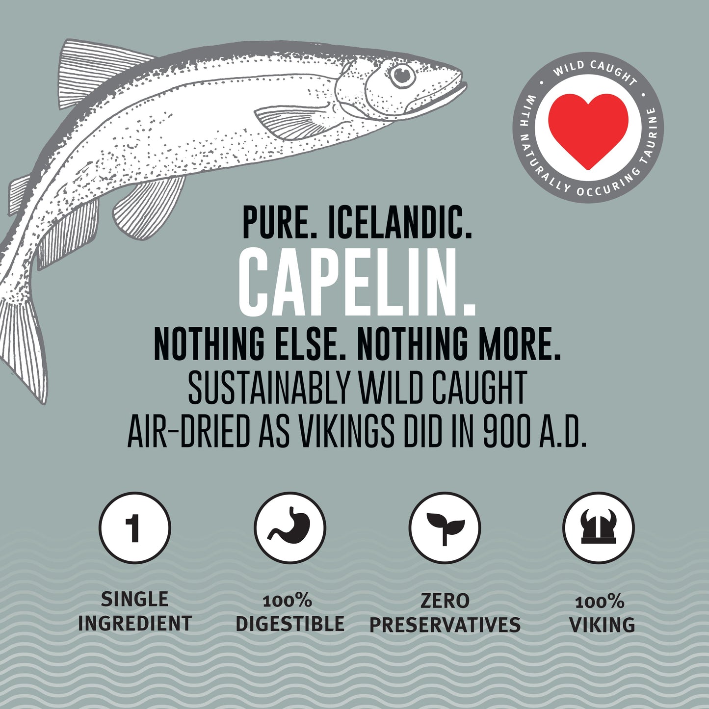 Capelin Whole Fish & Pieces Cat Treats