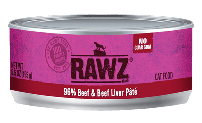 RAWZ® 96% Beef and Beef Liver Pate, Wet Cat Food
