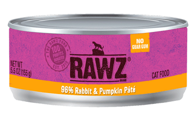 RAWZ® 96% Rabbit and Pumpkin Pate, Wet Cat Food