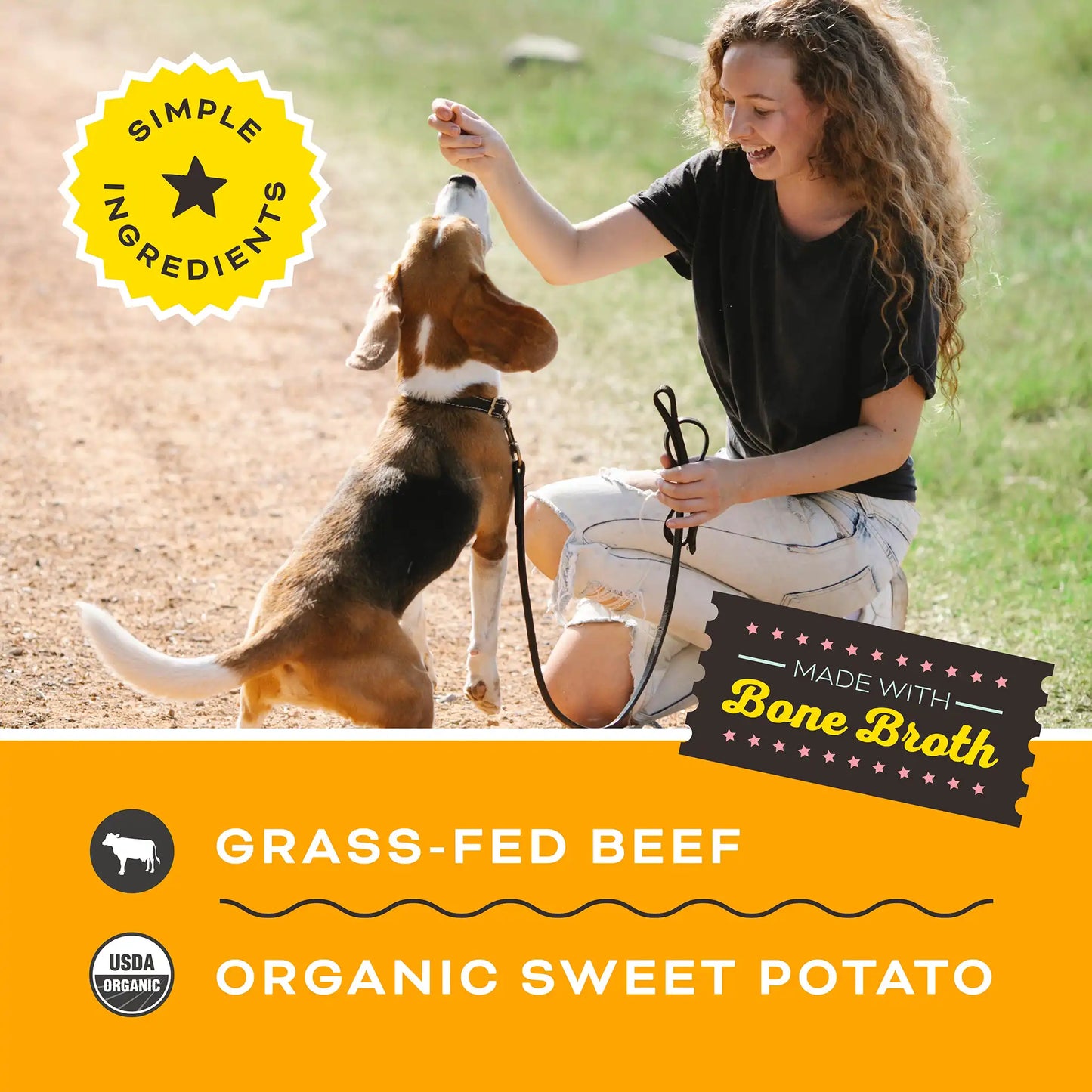 Primal FriendChips Matter Jerky Treats for Dogs - Beef Recipe