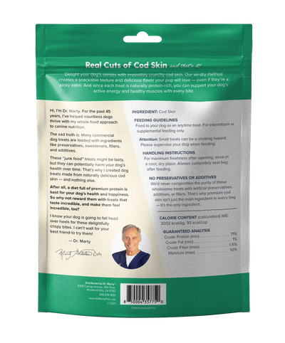 DR. MARTY Cod Crispies Air Dried Dog Treats