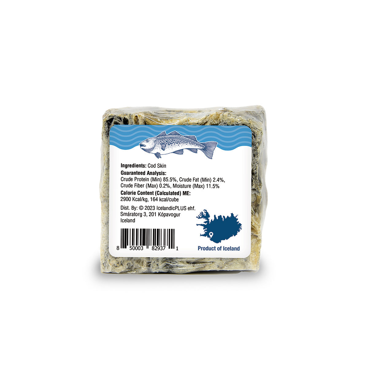 Cod Skin Large Cube Dog Treat