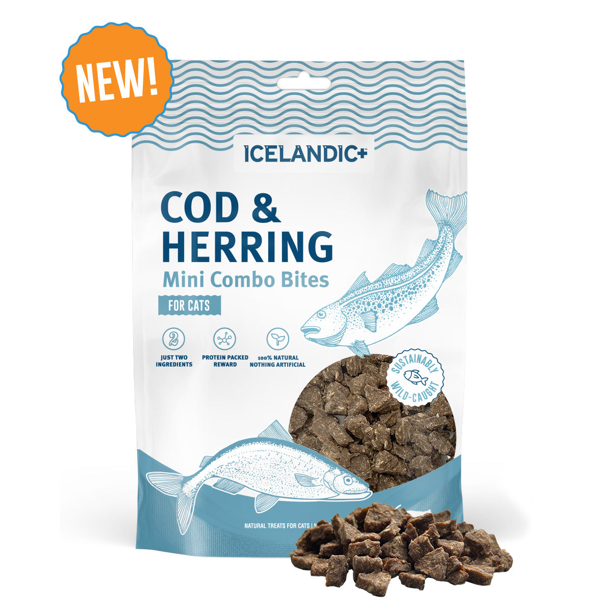 Cod & Herring Mini Combo Bites Treats for Cats