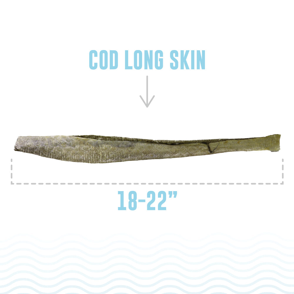 Cod Long Skins Dog Chews (20 Skin Count)