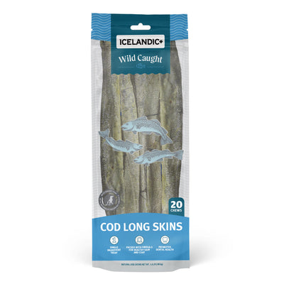 Cod Long Skins Dog Chews (20 Skin Count)