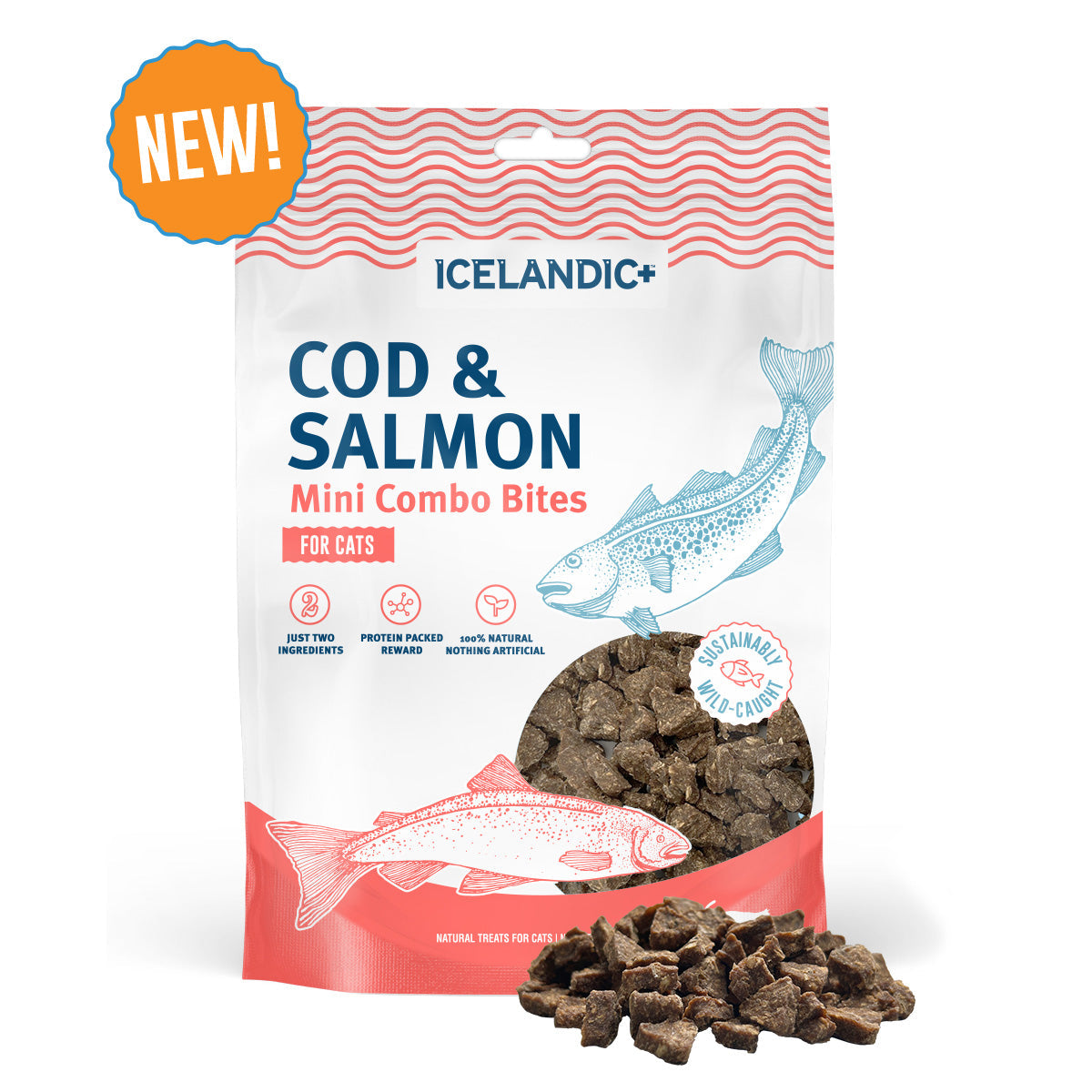 Cod & Salmon Mini Combo Bites Treats for Cats