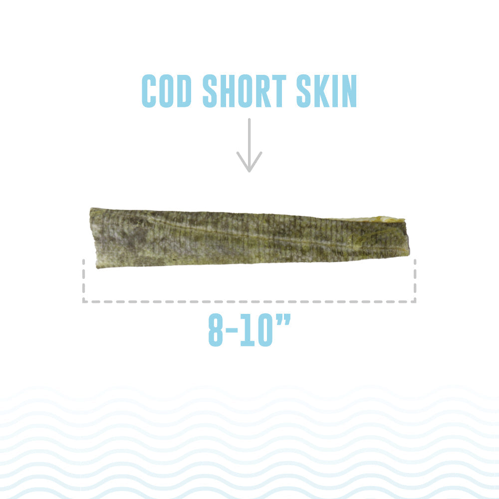 Cod Short Skins Dog Chew (36 Skin Count)