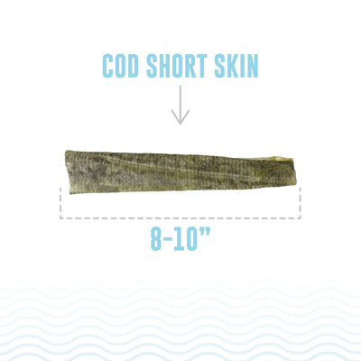 Cod Short Skins Dog Chew (36 Skin Count)
