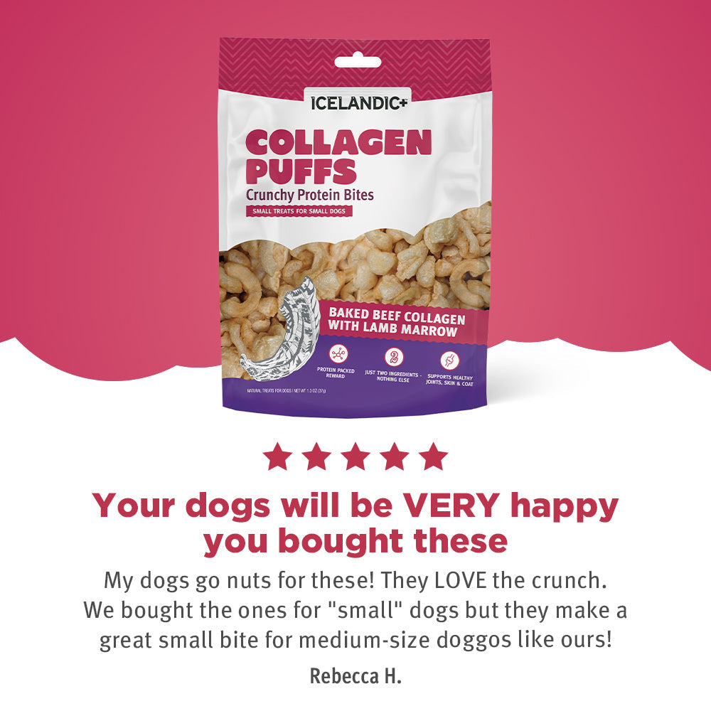 Beef Collagen Small Puffs Treat Bundle