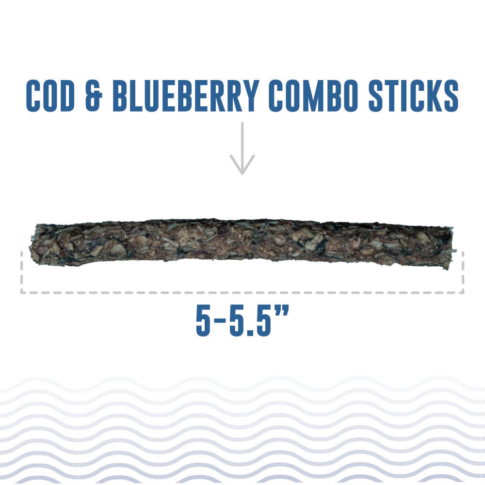 Cod & Blueberry Combo Sticks For Dogs