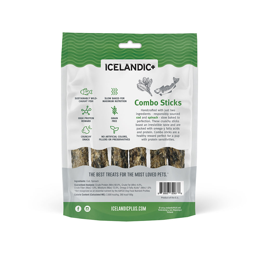 Cod & Spinach Combo Sticks For Dogs
