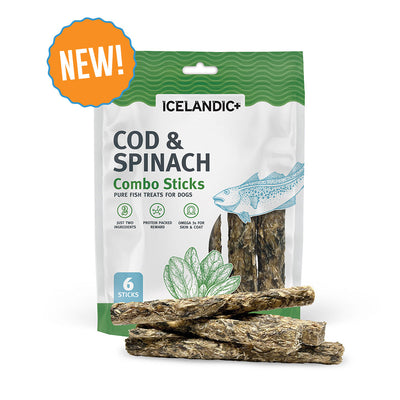 Cod & Spinach Combo Sticks For Dogs