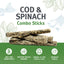 Cod & Spinach Combo Sticks For Dogs