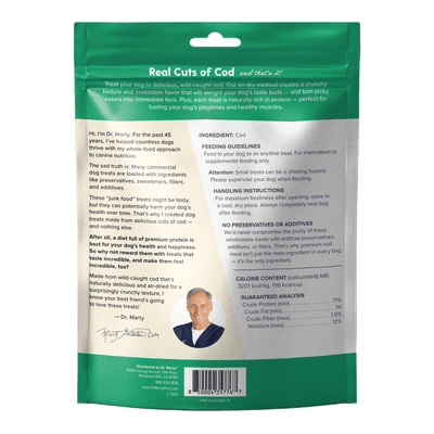 DR. MARTY Cod Cracklers Air Dried Dog Treats