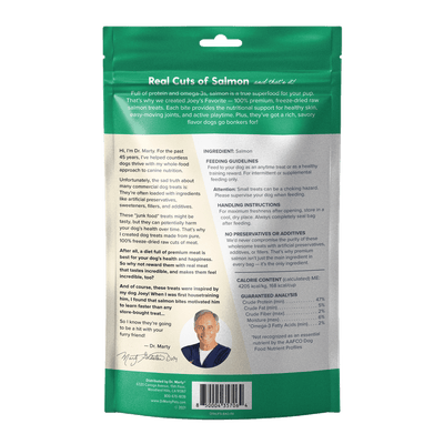 DR. MARTY Joey’s Favorite Freeze Dried Raw Salmon Dog Treats