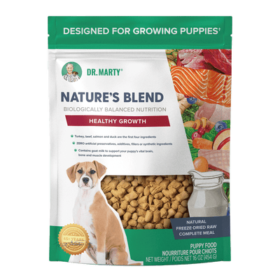 DR. MARTY Nature’s Blend Healthy Growth Freeze Dried Raw Puppy Dog Food