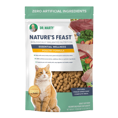 DR. MARTY Nature’s Feast – Essential Wellness – Poultry Freeze Dried Raw Cat Food