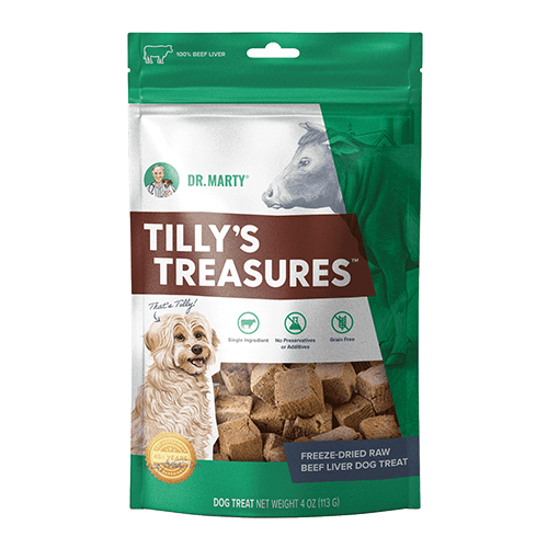 DR. MARTY Tilly’s Treasures Freeze Dried Raw Beef Liver Dog Treats