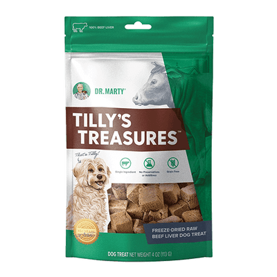 DR. MARTY Tilly’s Treasures Freeze Dried Raw Beef Liver Dog Treats