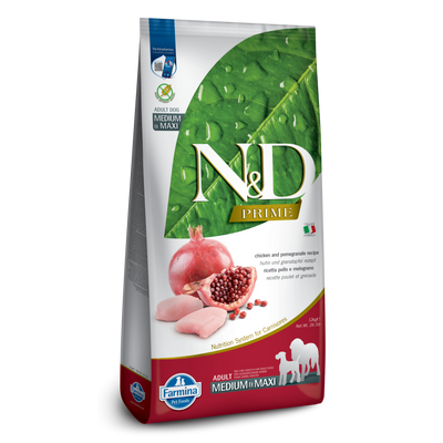 Farmina N&D Prime Grain Free Chicken & Pomegranate Medium & Maxi Adult Dry Dog Food
