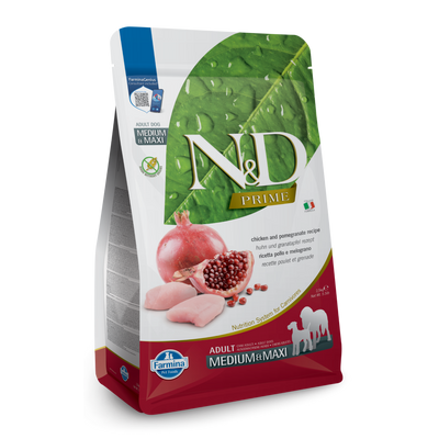 Farmina N&D Prime Grain Free Chicken & Pomegranate Medium & Maxi Adult Dry Dog Food