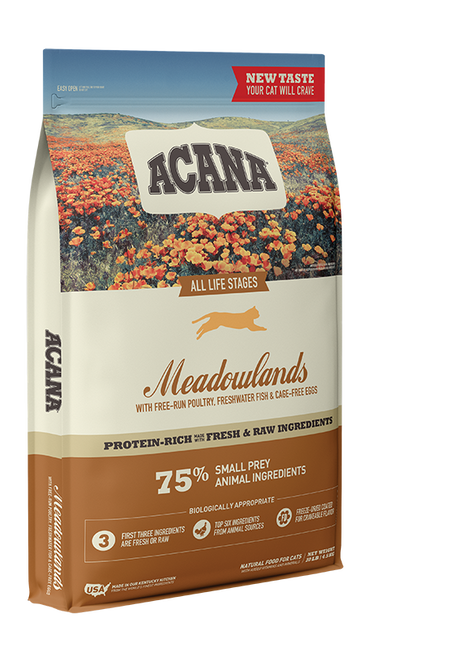 ACANA Meadowlands Freeze Dried Coated Grain Free Dry Cat Food