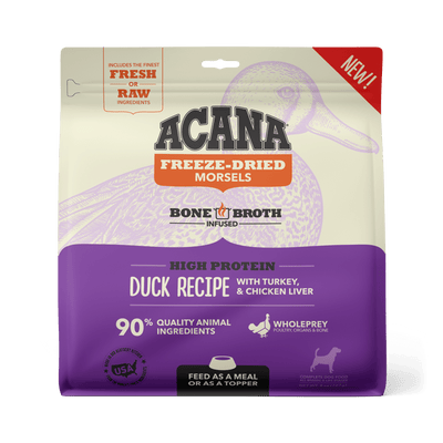 Acana Freeze-Dried Food Duck Recipe Morsels for Dogs