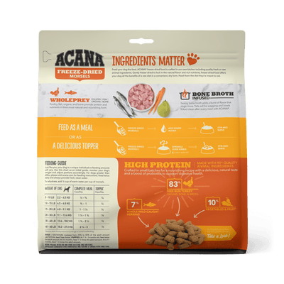 Acana Freeze-Dried Food Free-Run Turkey Recipe Morsels for Dogs